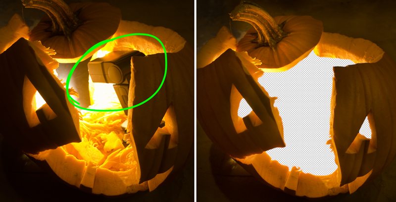 I put my wireless flash into the pumpkin for a sharp lighting effect and then created a layer to put on top of the picture I already had of my boy, the vampire.